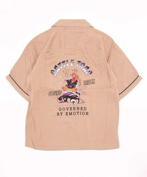 MEN'S BIGI / メンズビギ シャツ・ブラウス | レーヨンツイル刺繍入り半袖シャツ | 詳細1