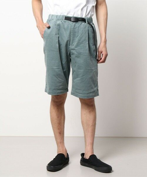 MEN'S BIGI / メンズビギ ショート・ハーフ・半端丈パンツ | コーデュロイショートパンツ（グリーン）