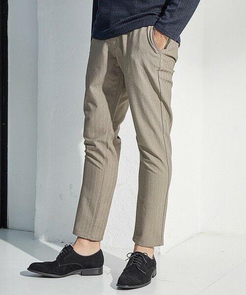 MEN'S BIGI / メンズビギ スラックス・ドレスパンツ | 【EFFORTLESS】T/Cヘリンボンストレッチスラックス | 詳細7