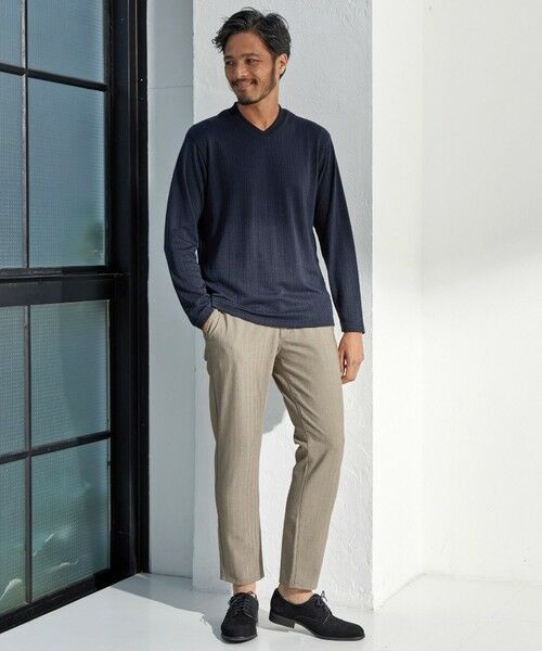 MEN'S BIGI / メンズビギ スラックス・ドレスパンツ | 【EFFORTLESS】T/Cヘリンボンストレッチスラックス | 詳細13