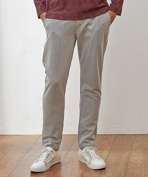 MEN'S BIGI / メンズビギ スラックス・ドレスパンツ | 【EFFORTLESS】T/Cヘリンボンストレッチスラックス | 詳細15