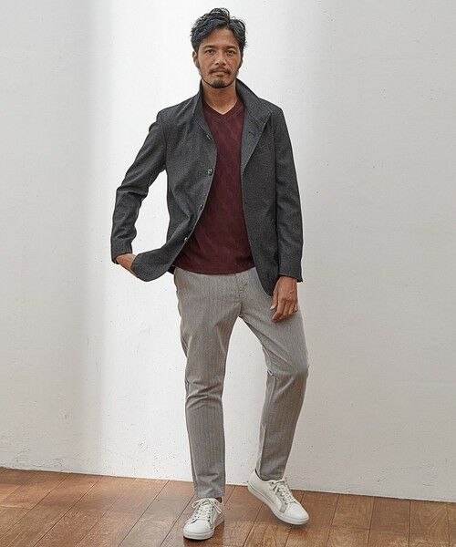 MEN'S BIGI / メンズビギ スラックス・ドレスパンツ | 【EFFORTLESS】T/Cヘリンボンストレッチスラックス | 詳細17