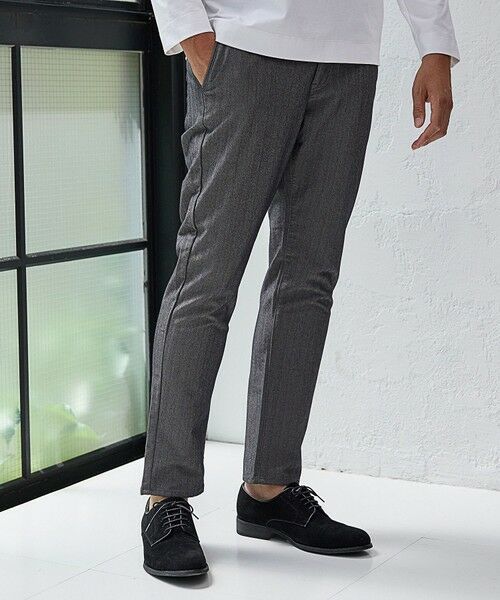 MEN'S BIGI / メンズビギ スラックス・ドレスパンツ | 【EFFORTLESS】T/Cヘリンボンストレッチスラックス | 詳細18