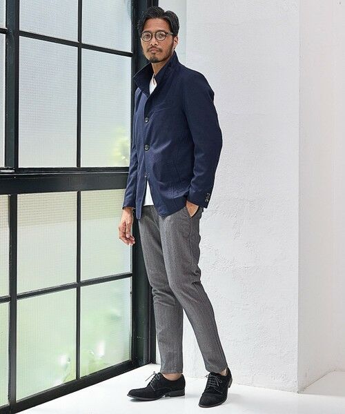 MEN'S BIGI / メンズビギ スラックス・ドレスパンツ | 【EFFORTLESS】T/Cヘリンボンストレッチスラックス | 詳細24