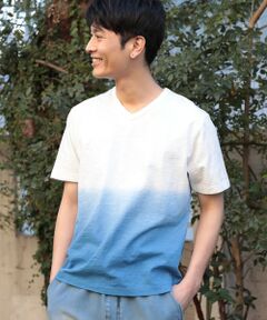 MEN'S BIGI / メンズビギ Tシャツ | 20/-スラブ天竺段染めＴシャツ