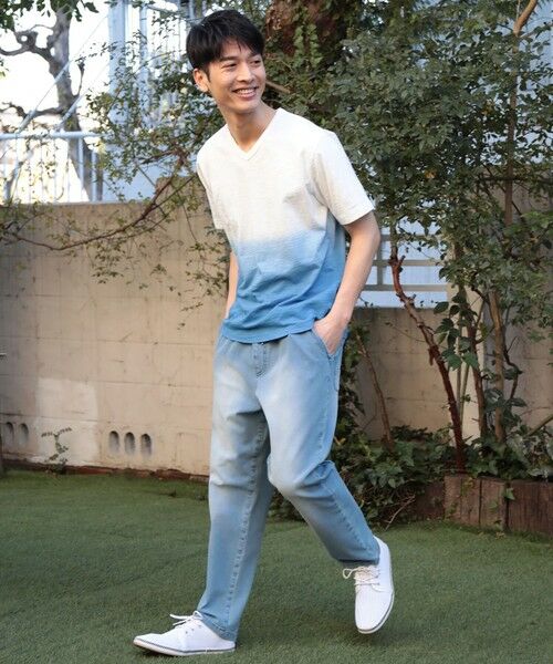 MEN'S BIGI / メンズビギ Tシャツ | 20/-スラブ天竺段染めＴシャツ | 詳細4