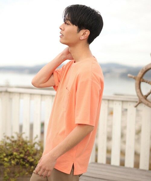 MEN'S BIGI / メンズビギ Tシャツ | カノコマテリアル リゾートカットソー | 詳細4