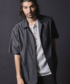MEN'S BIGI / メンズビギ シャツ・ブラウス | 【セットアップ対応】テックデニムボタンレスオープンカラーシャツ