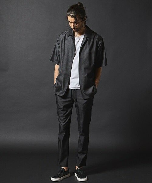 MEN'S BIGI / メンズビギ シャツ・ブラウス | 【セットアップ対応】テックデニムボタンレスオープンカラーシャツ | 詳細5