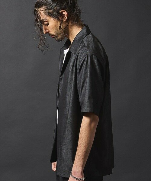 MEN'S BIGI / メンズビギ シャツ・ブラウス | 【セットアップ対応】テックデニムボタンレスオープンカラーシャツ | 詳細9