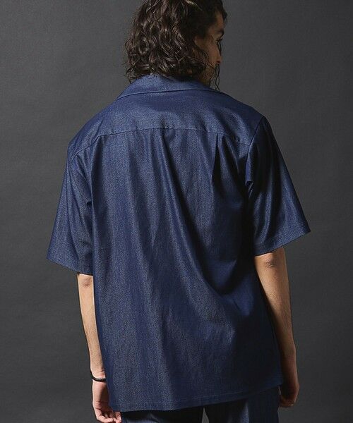 MEN'S BIGI / メンズビギ シャツ・ブラウス | 【セットアップ対応】テックデニムボタンレスオープンカラーシャツ | 詳細20