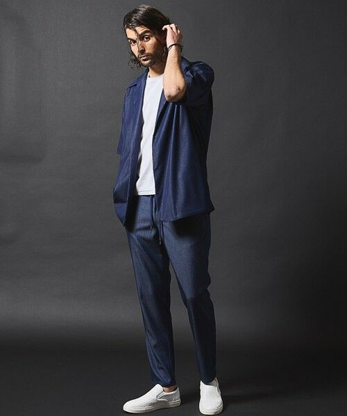 MEN'S BIGI / メンズビギ シャツ・ブラウス | 【セットアップ対応】テックデニムボタンレスオープンカラーシャツ | 詳細15