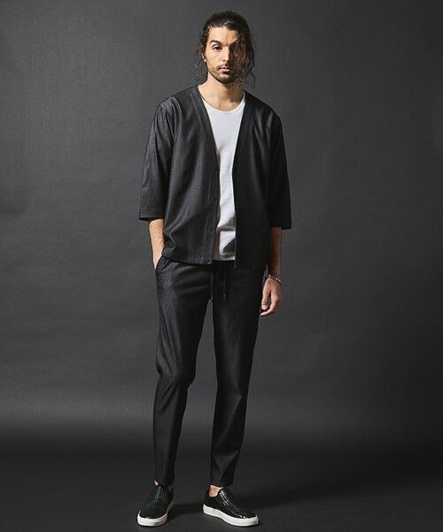 MEN'S BIGI / メンズビギ シャツ・ブラウス | 【セットアップ対応】テックデニム７分袖シャツカーディガン | 詳細2