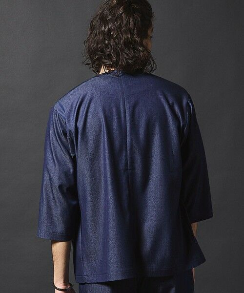 MEN'S BIGI / メンズビギ シャツ・ブラウス | 【セットアップ対応】テックデニム７分袖シャツカーディガン | 詳細16