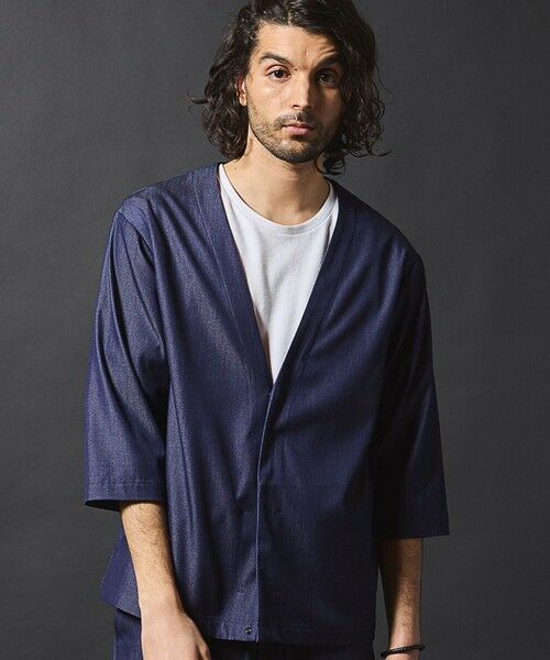 MEN'S BIGI / メンズビギ シャツ・ブラウス | 【セットアップ対応】テックデニム７分袖シャツカーディガン | 詳細18
