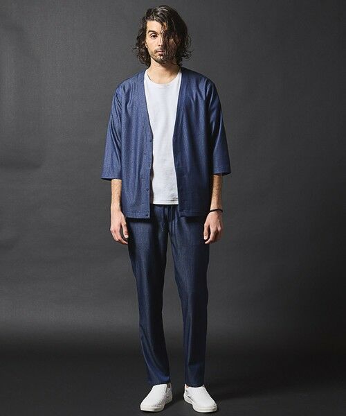 MEN'S BIGI / メンズビギ シャツ・ブラウス | 【セットアップ対応】テックデニム７分袖シャツカーディガン | 詳細9