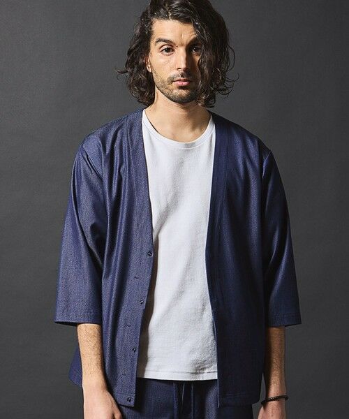 MEN'S BIGI / メンズビギ シャツ・ブラウス | 【セットアップ対応】テックデニム７分袖シャツカーディガン | 詳細12