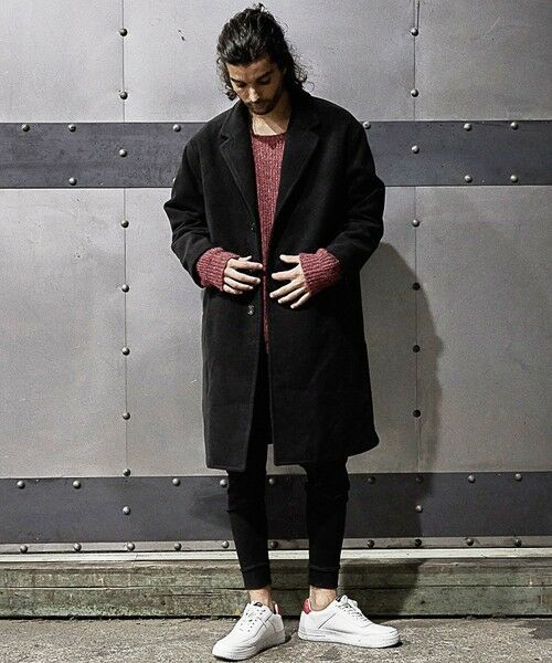 MEN'S BIGI / メンズビギ その他アウター | 中空糸メルトンチェスターコート | 詳細2