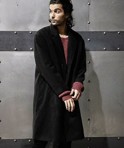 MEN'S BIGI / メンズビギ その他アウター | 中空糸メルトンチェスターコート | 詳細3