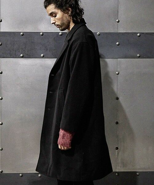 MEN'S BIGI / メンズビギ その他アウター | 中空糸メルトンチェスターコート | 詳細4