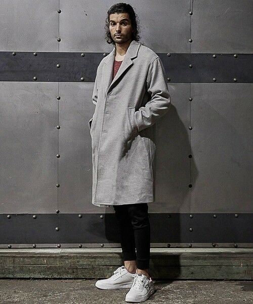 MEN'S BIGI / メンズビギ その他アウター | 中空糸メルトンチェスターコート | 詳細6