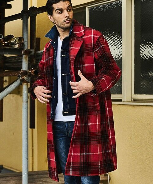 MEN'S BIGI / メンズビギ その他アウター | 中空糸メルトンチェスターコート | 詳細22