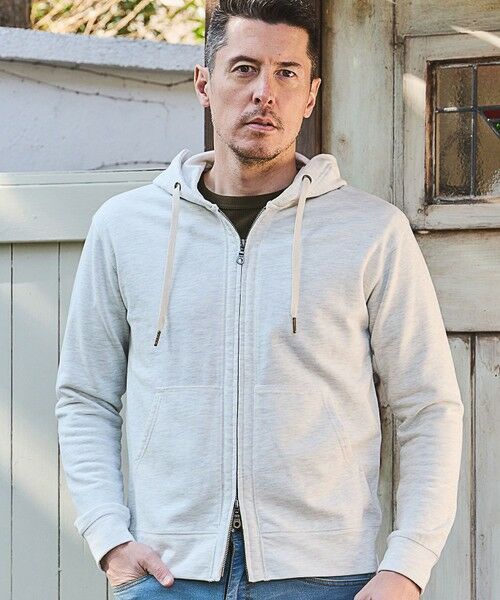 MEN'S BIGI / メンズビギ スウェット | スラブ裏毛パーカー | 詳細4