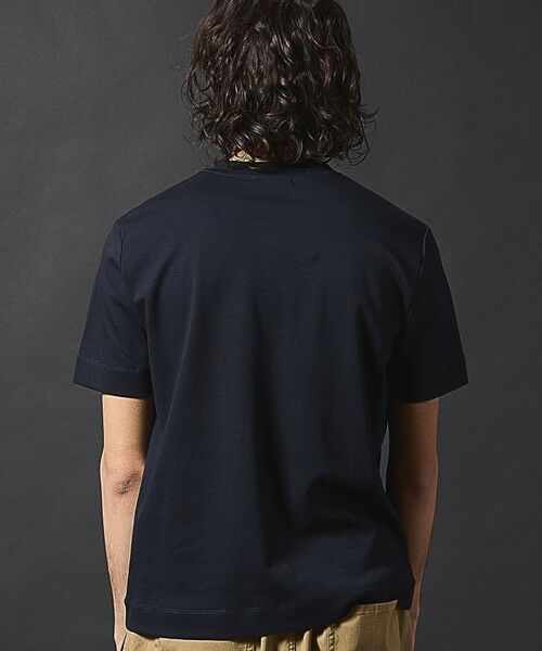 MEN'S BIGI / メンズビギ Tシャツ | シルケットスムース衿ジャガードVネックT | 詳細14