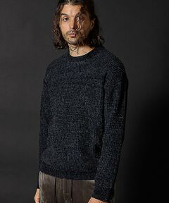MEN'S BIGI / メンズビギ ニット・セーター | 引き揃え畦編みモールニット