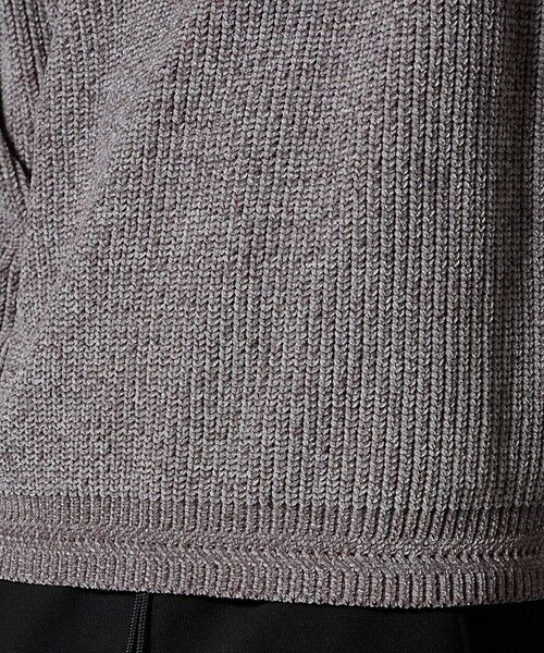 MEN'S BIGI / メンズビギ ニット・セーター | 引き揃え畦編みモールニット | 詳細8