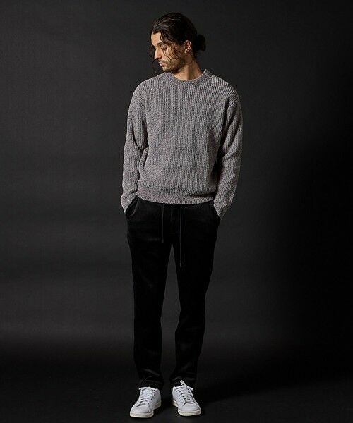 MEN'S BIGI / メンズビギ ニット・セーター | 引き揃え畦編みモールニット | 詳細2