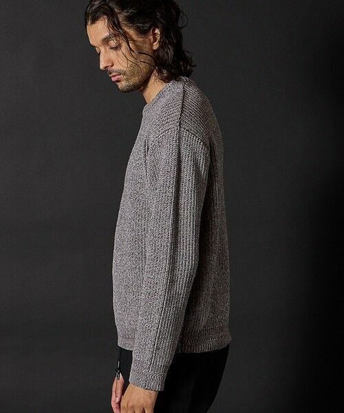 MEN'S BIGI / メンズビギ ニット・セーター | 引き揃え畦編みモールニット | 詳細4