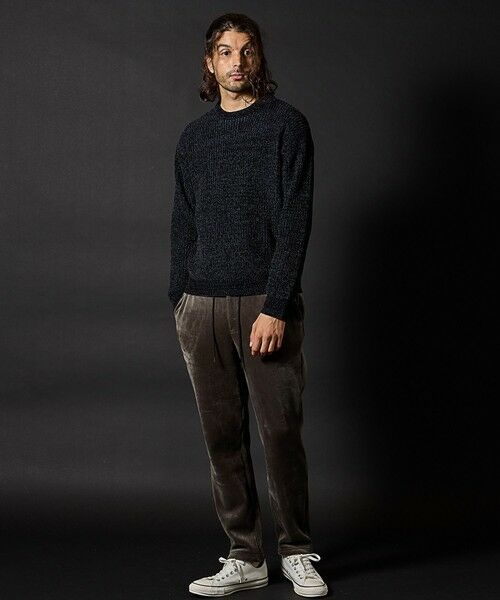 MEN'S BIGI / メンズビギ ニット・セーター | 引き揃え畦編みモールニット | 詳細10