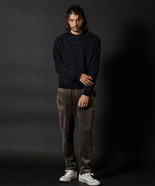 MEN'S BIGI / メンズビギ ニット・セーター | 引き揃え畦編みモールニット | 詳細11