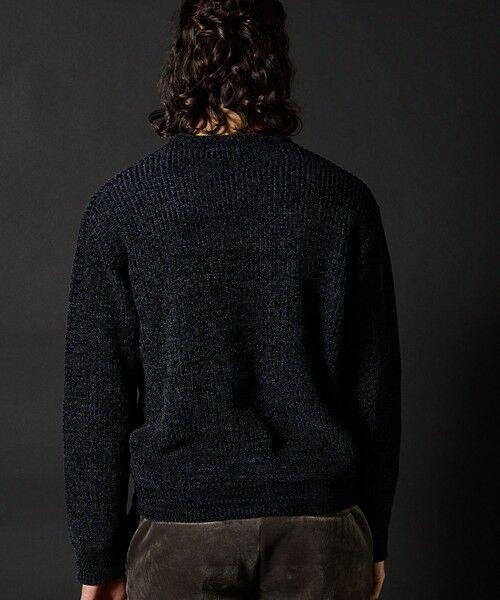 MEN'S BIGI / メンズビギ ニット・セーター | 引き揃え畦編みモールニット | 詳細14
