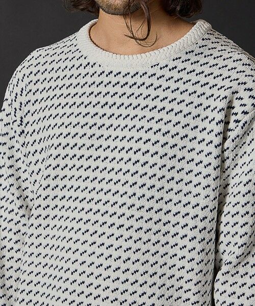 MEN'S BIGI / メンズビギ ニット・セーター | モールニットバーズアイクルーネック | 詳細1