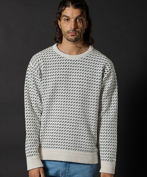 MEN'S BIGI / メンズビギ ニット・セーター | モールニットバーズアイクルーネック | 詳細7