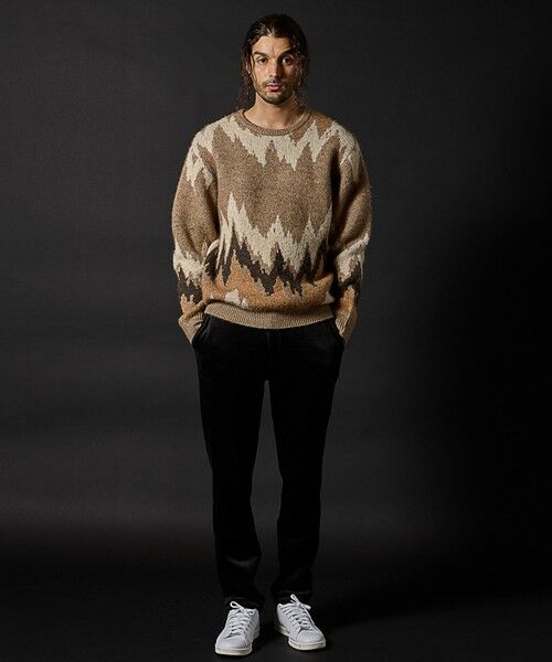 MEN'S BIGI / メンズビギ ニット・セーター | モヘヤライクウエーブ柄ニット | 詳細2