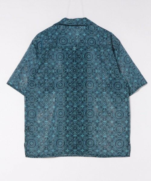 MEN'S BIGI / メンズビギ シャツ・ブラウス | メッシュタイル柄プリントオープンカラーシ | 詳細10