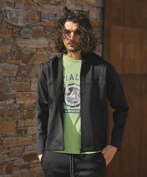 MEN'S BIGI / メンズビギ スウェット | JUST PLAYネオプレーンフーデッドパーカ | 詳細3