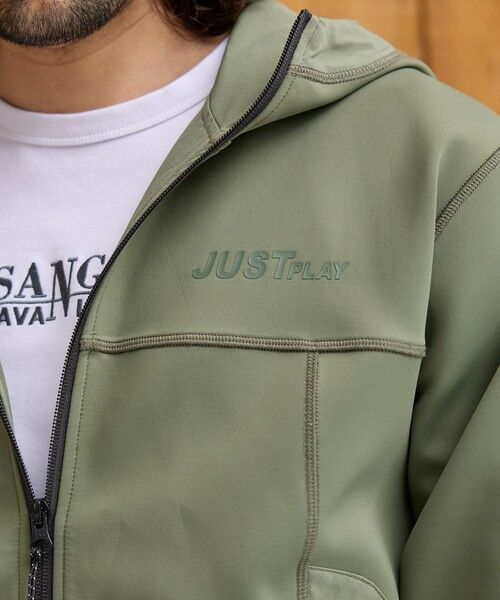MEN'S BIGI / メンズビギ スウェット | JUST PLAYネオプレーンフーデッドパーカ | 詳細17