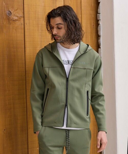 MEN'S BIGI / メンズビギ スウェット | JUST PLAYネオプレーンフーデッドパーカ | 詳細14