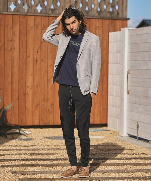 MEN'S BIGI / メンズビギ テーラードジャケット | カラミノッチドラペルジャケット | 詳細1