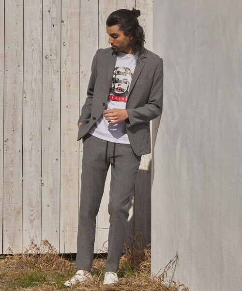 MEN'S BIGI / メンズビギ テーラードジャケット | 楊柳ノッチドラペルジャケット | 詳細1