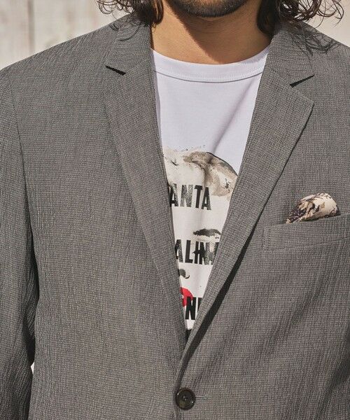 MEN'S BIGI / メンズビギ テーラードジャケット | 楊柳ノッチドラペルジャケット | 詳細5