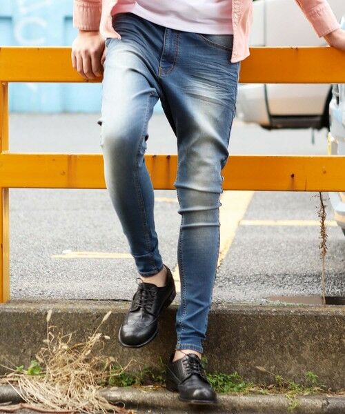 MEN'S BIGI / メンズビギ その他パンツ | ハイパーストレッチデニムサルエルスキニーパンツ | 詳細11