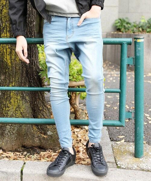 MEN'S BIGI / メンズビギ その他パンツ | ハイパーストレッチデニムサルエルスキニーパンツ | 詳細17
