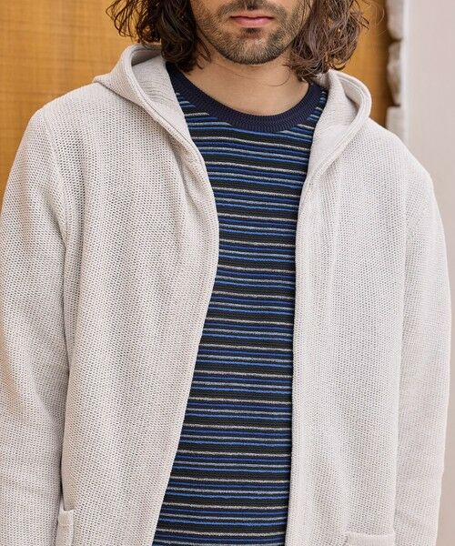 MEN'S BIGI / メンズビギ カーディガン・ボレロ | ウォッシャブル釦レスパーカーカーディガン | 詳細4