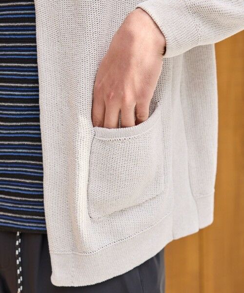 MEN'S BIGI / メンズビギ カーディガン・ボレロ | ウォッシャブル釦レスパーカーカーディガン | 詳細5