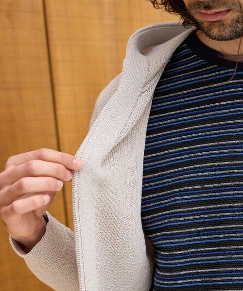 MEN'S BIGI / メンズビギ カーディガン・ボレロ | ウォッシャブル釦レスパーカーカーディガン | 詳細7